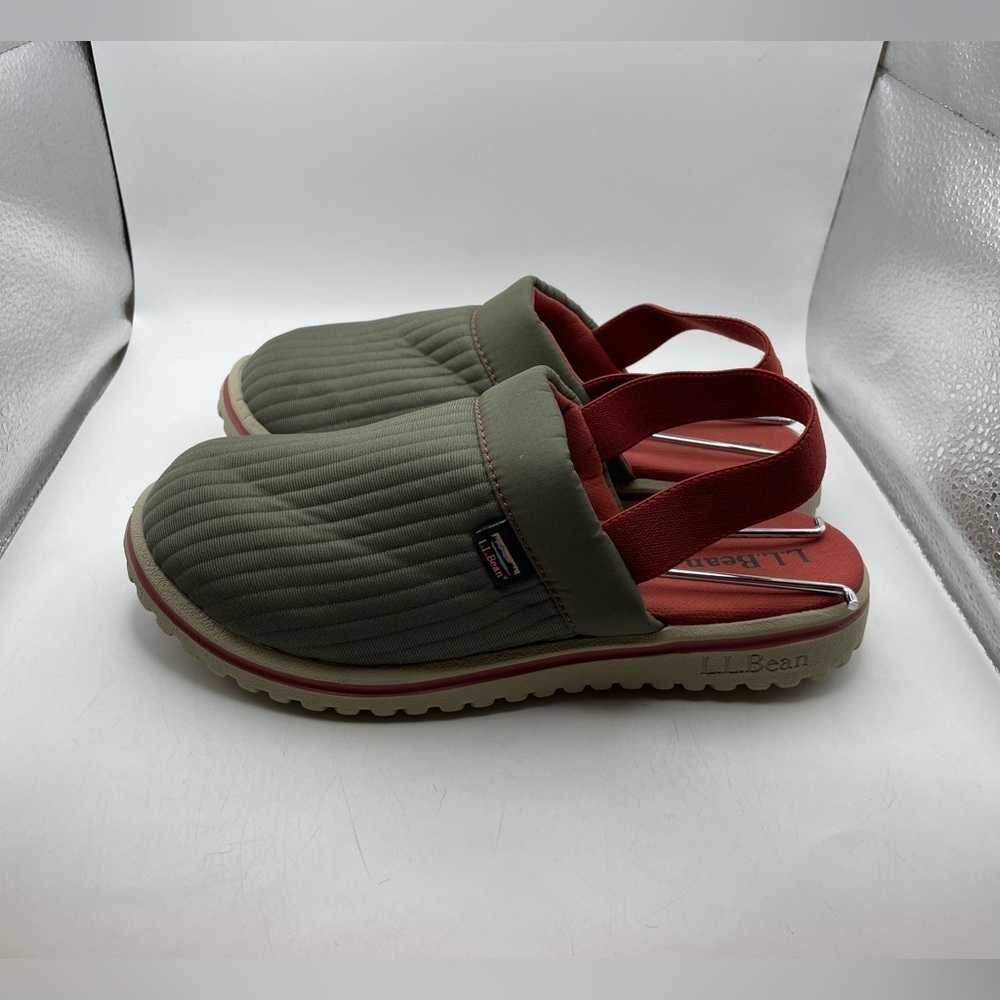 L.L Bean Airlight boys green mules size 3-4